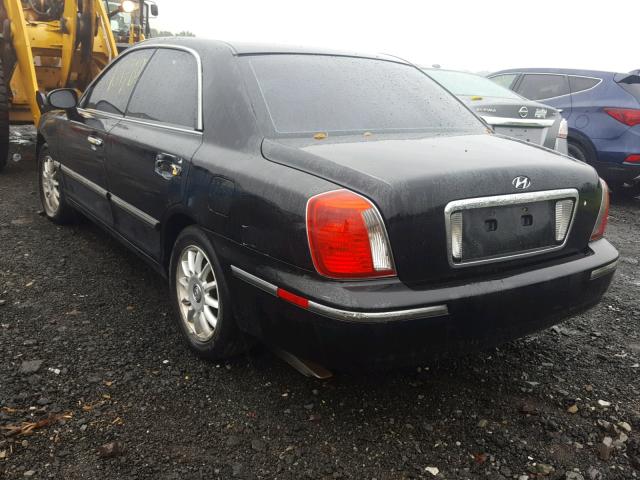 KMHFU45E24A334424 - 2004 HYUNDAI XG 350 BLACK photo 3