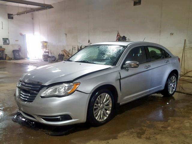 1C3BC2FG9BN571805 - 2011 CHRYSLER 200 LIMITE SILVER photo 2