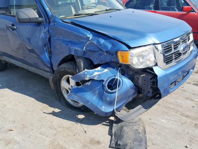 1FMCU0D73AKA34623 - 2010 FORD ESCAPE BLUE photo 9