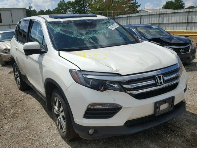 5FNYF5H58GB044905 - 2016 HONDA PILOT EXL WHITE photo 1