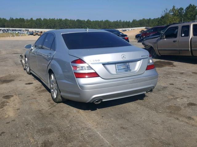 WDDNG71X18A223651 - 2008 MERCEDES-BENZ S 550 GRAY photo 3