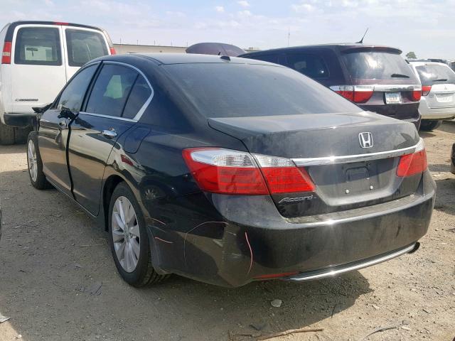 1HGCR2F85EA244676 - 2014 HONDA ACCORD EXL BLACK photo 3