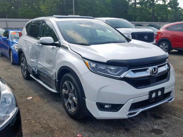 5J6RW1H83KA026637 - 2019 HONDA CR-V EXL WHITE photo 1