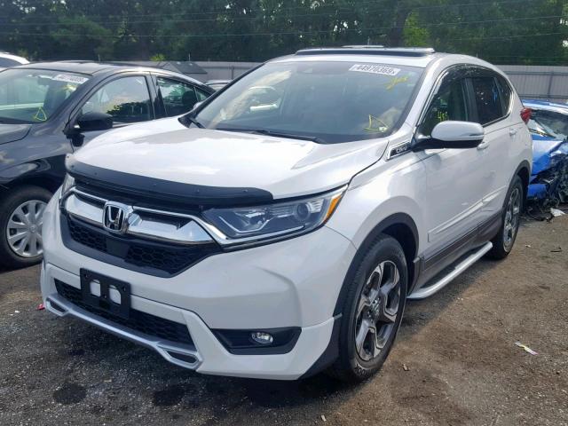 5J6RW1H83KA026637 - 2019 HONDA CR-V EXL WHITE photo 2