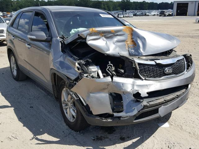 5XYKT4A63EG421514 - 2014 KIA SORENTO LX GRAY photo 1