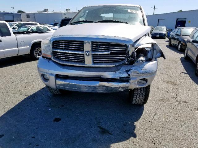 1D7KS28D06J123232 - 2006 DODGE RAM 2500 S GRAY photo 9