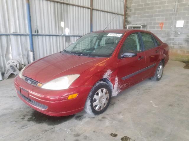 1FAFP33PXYW392175 - 2000 FORD FOCUS LX BURGUNDY photo 2