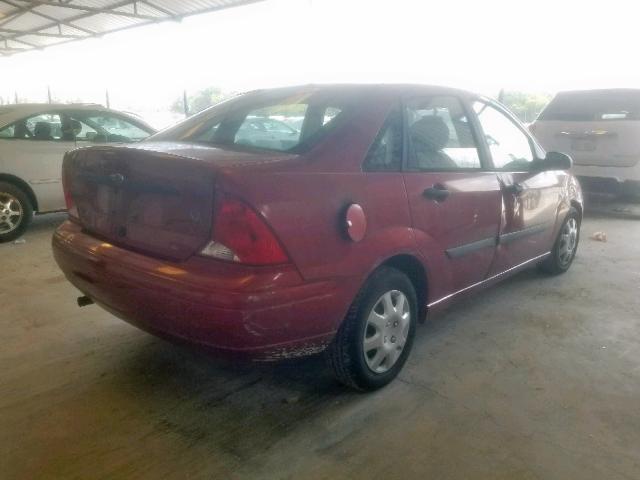 1FAFP33PXYW392175 - 2000 FORD FOCUS LX BURGUNDY photo 4