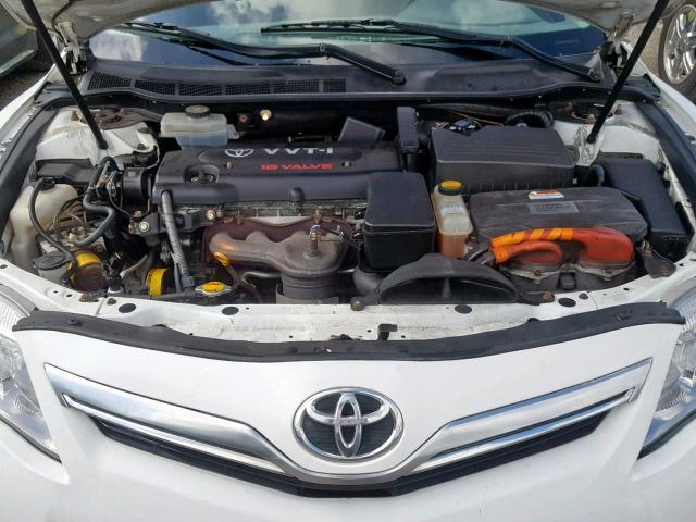 4T1BB3EK3BU142185 - 2011 TOYOTA CAMRY HYBR WHITE photo 7