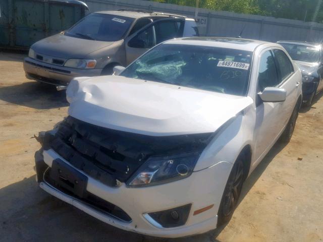 3FAHP0JA9CR405256 - 2012 FORD FUSION SEL WHITE photo 2