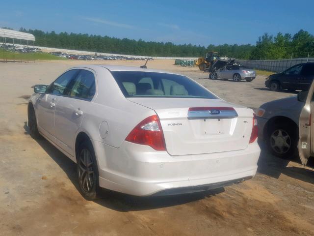 3FAHP0JA9CR405256 - 2012 FORD FUSION SEL WHITE photo 3