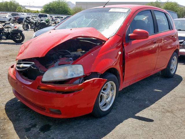 KL1TD66627B796076 - 2007 CHEVROLET AVEO BASE 红色 照片 2