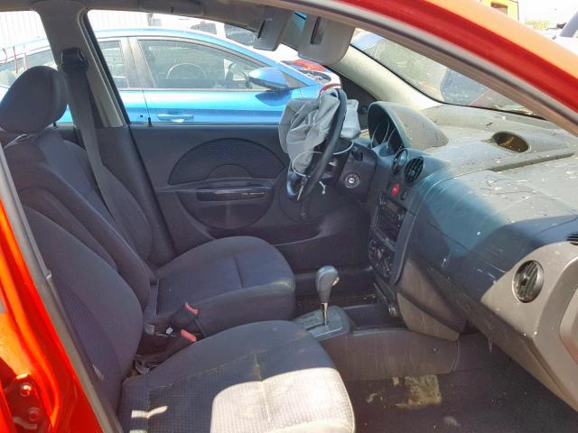 KL1TD66627B796076 - 2007 CHEVROLET AVEO BASE 红色 照片 5