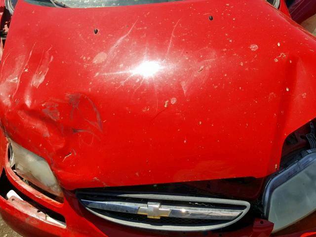 KL1TD66627B796076 - 2007 CHEVROLET AVEO BASE 红色 照片 7