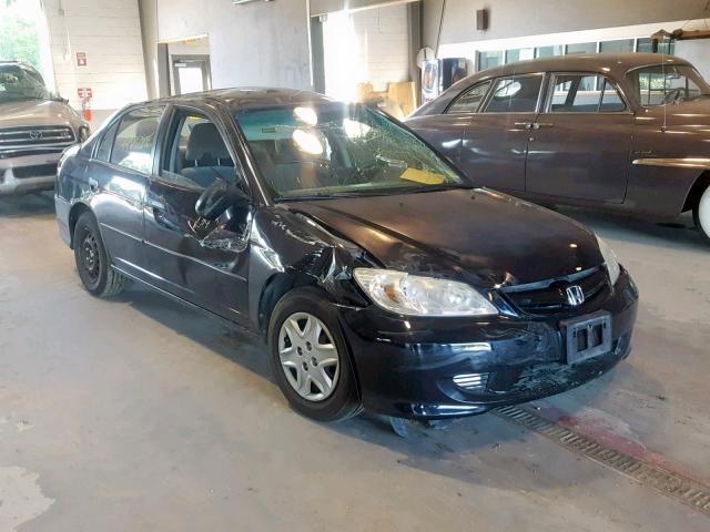 2HGES16395H572020 - 2005 HONDA CIVIC DX V BLACK photo 1