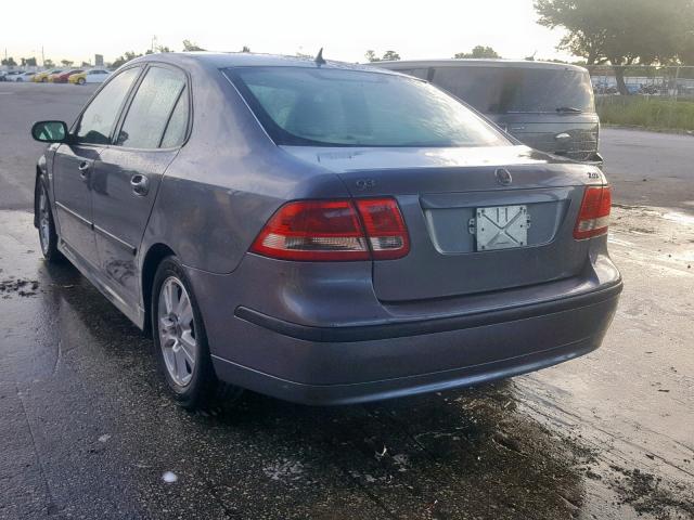 YS3FD49Y471102820 - 2007 SAAB 9-3 2.0T GRAY photo 3