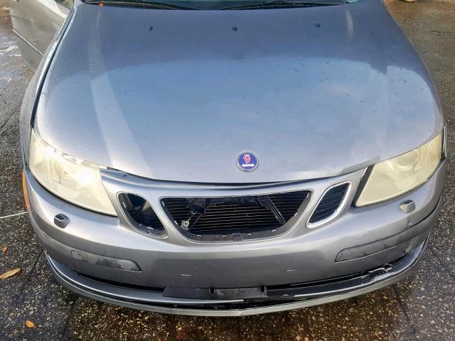 YS3FD49Y471102820 - 2007 SAAB 9-3 2.0T GRAY photo 9