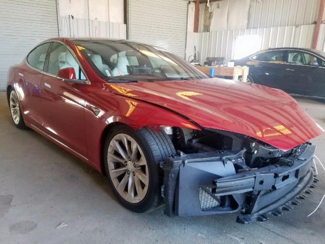 5YJSA1E21HF206950 - 2017 TESLA MODEL S Qırmızı foto 1