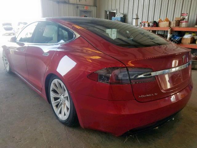 5YJSA1E21HF206950 - 2017 TESLA MODEL S Qırmızı foto 3