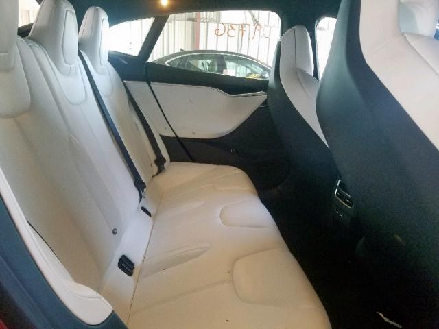 5YJSA1E21HF206950 - 2017 TESLA MODEL S Qırmızı foto 6