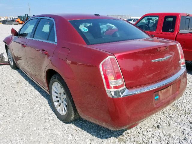 2C3CCAAGXEH321265 - 2014 CHRYSLER 300 RED photo 3