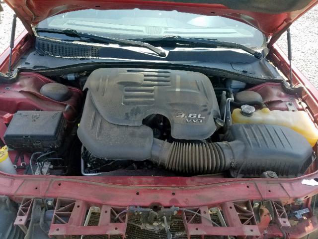 2C3CCAAGXEH321265 - 2014 CHRYSLER 300 RED photo 7