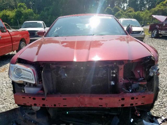 2C3CCAAGXEH321265 - 2014 CHRYSLER 300 RED photo 9