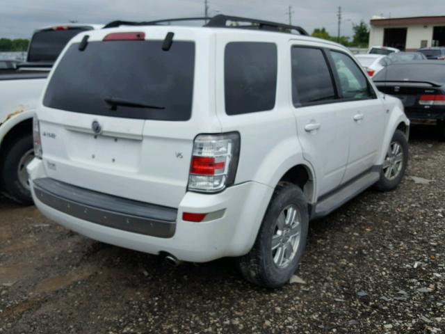 4M2CU81118KJ54296 - 2008 MERCURY MARINER WHITE photo 4