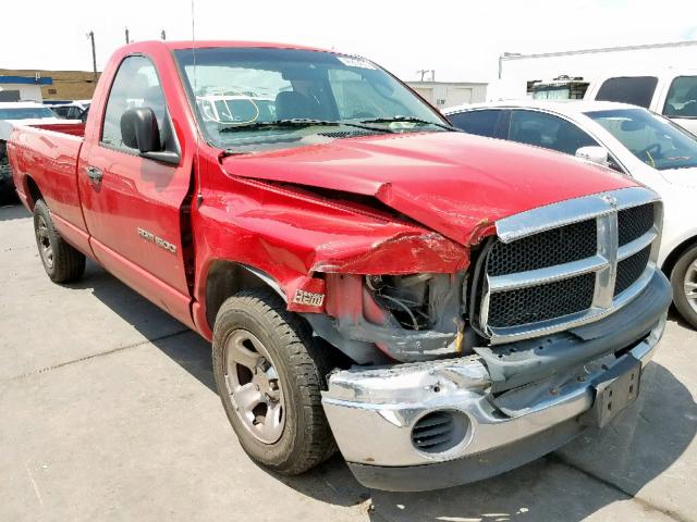 1D7HA16D84J128332 - 2004 DODGE RAM 1500 S RED photo 1