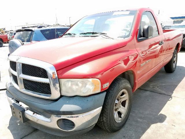 1D7HA16D84J128332 - 2004 DODGE RAM 1500 S RED photo 2