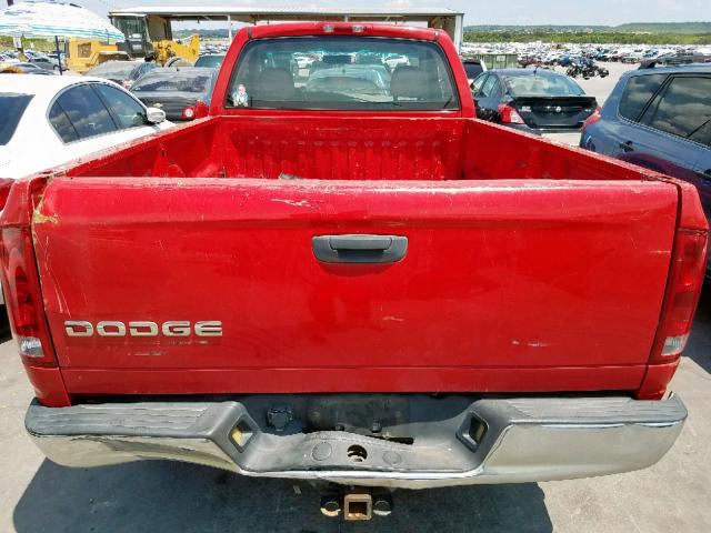 1D7HA16D84J128332 - 2004 DODGE RAM 1500 S RED photo 6