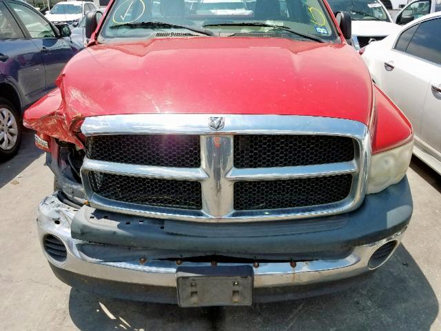 1D7HA16D84J128332 - 2004 DODGE RAM 1500 S RED photo 7