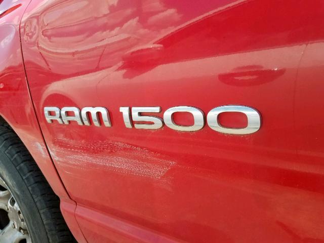 1D7HA16D84J128332 - 2004 DODGE RAM 1500 S RED photo 9