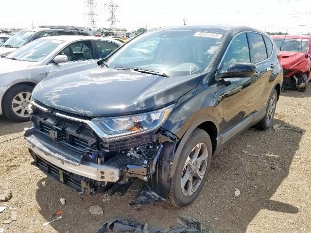 7FARW2H84KE009854 - 2019 HONDA CR-V EXL BLACK photo 2