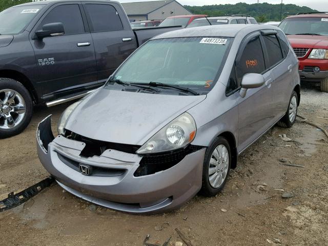 JHMGD38477S012719 - 2007 HONDA FIT GRAY photo 2