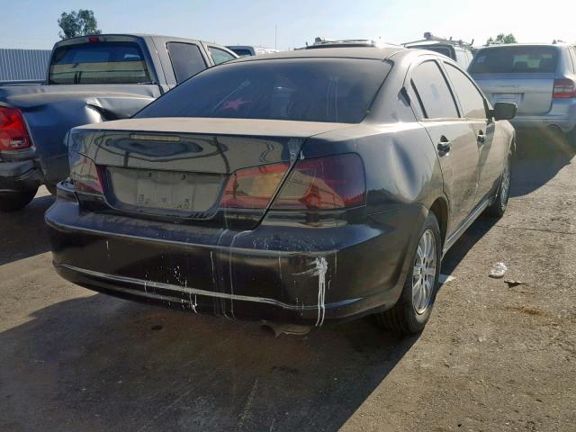 4A33B2FF2BE010509 - 2011 MITSUBISHI GALANT FE BLACK photo 4