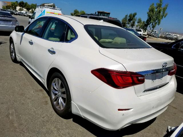 JN1BY1AP5GM220288 - 2016 INFINITI Q70 3.7 WHITE photo 3