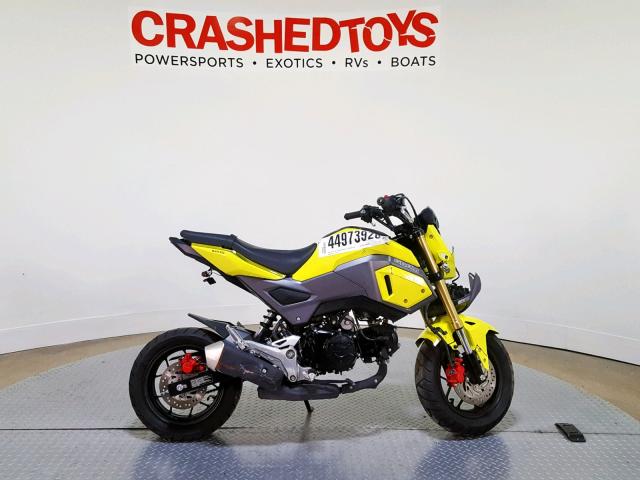 MLHJC6119H5203700 - 2017 HONDA GROM 125 YELLOW photo 1