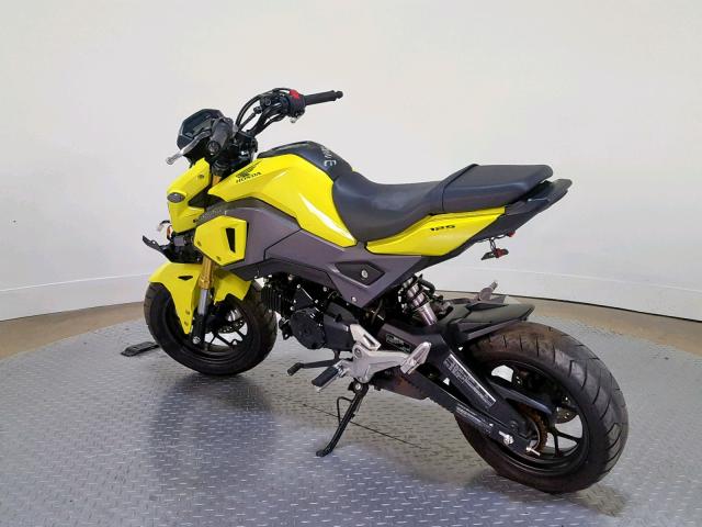 MLHJC6119H5203700 - 2017 HONDA GROM 125 YELLOW photo 6