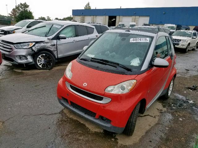 WMEEK31XX8K186239 - 2008 SMART FORTWO PAS RED photo 2