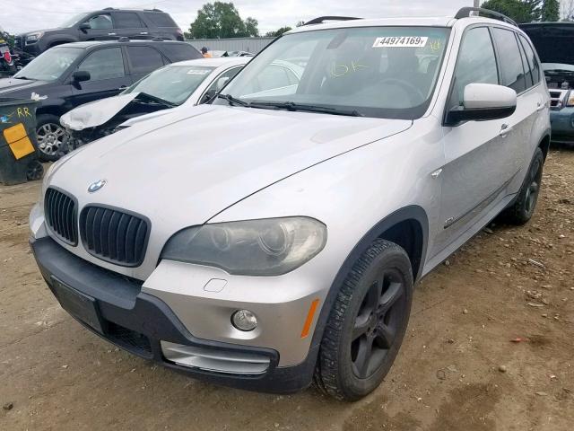 5UXFE43507L011324 - 2007 BMW X5 3.0I SILVER photo 2