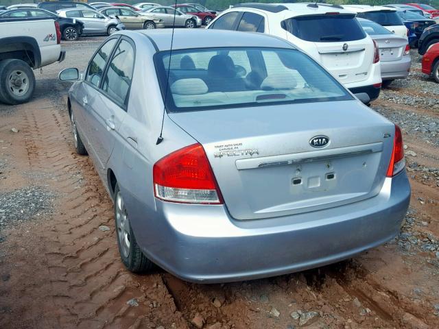 KNAFE121375445267 - 2007 KIA SPECTRA EX SILVER photo 3