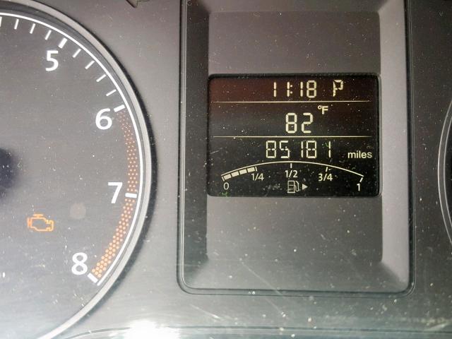 3VW2K7AJ8CM466146 - 2012 VOLKSWAGEN JETTA BASE GRAY photo 8