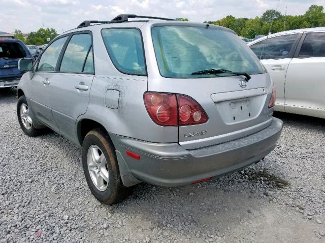 JT6GF10U3Y0075767 - 2000 LEXUS RX 300 GRAY photo 3