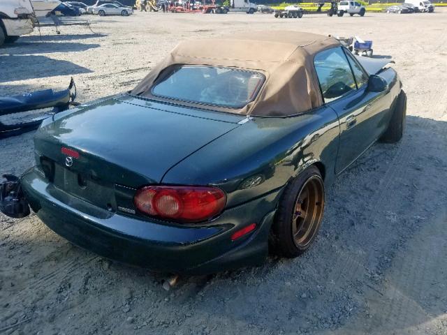 JM1NB353810213039 - 2001 MAZDA MX-5 MIATA GREEN photo 4