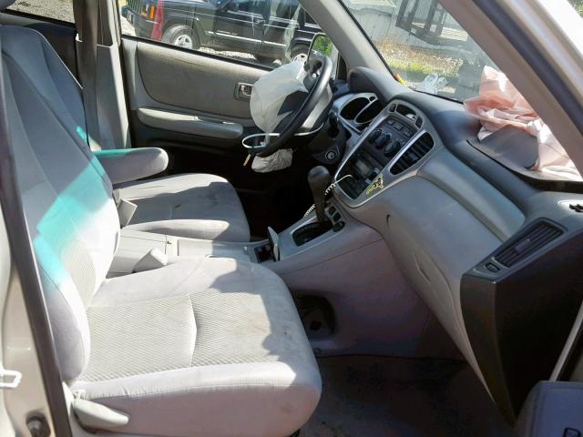 JTEGD21A250113182 - 2005 TOYOTA HIGHLANDER SILVER photo 5