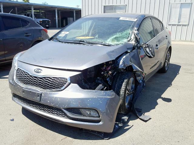 KNAFZ4A86F5388095 - 2015 KIA FORTE EX CHARCOAL photo 2