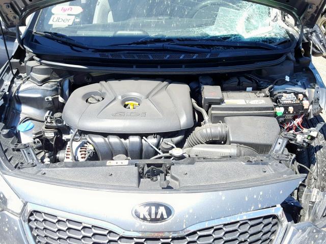 KNAFZ4A86F5388095 - 2015 KIA FORTE EX CHARCOAL photo 7