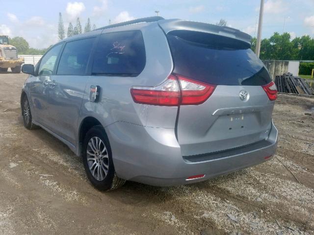 5TDYZ3DC0KS984636 - 2019 TOYOTA SIENNA LIM GRAY photo 3