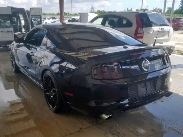 1ZVBP8CF0E5296017 - 2014 FORD MUSTANG GT BLACK photo 3